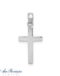 14k White or Yellow Gold 11.5x18.5 mm Cross Pendant, 2117