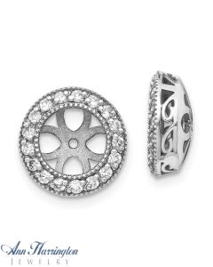 14k White or Yellow Gold .40 ct tw Diamond Earring Jackets