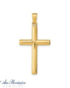 14k Yellow Gold 35x18 mm Cross Pendant
