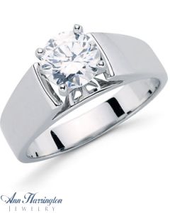 Platinum 7 mm Cathedral Solitaire Engagement Ring Mounting