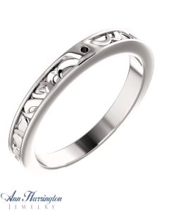 14k White, Yellow, Rose Gold or Platinum Filigree Design Shank