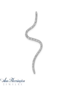 14k White Gold .15 ct tw Diamond Chain Slide