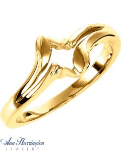 14k Yellow or White Gold Ring Mounting