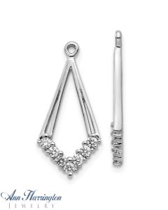 14k White or Yellow Gold .28 ct tw Diamond Earring Jackets