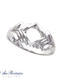 14k White or Yellow Gold Ring Mounting