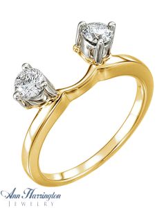 14k 2-Tone Gold 1/2 ct tw Diamond Ring Wrap, F0158