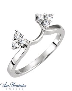14k White, Yellow Gold or Platinum 1/4 ct tw or 1/2 ct tw Diamond Ring Wrap
