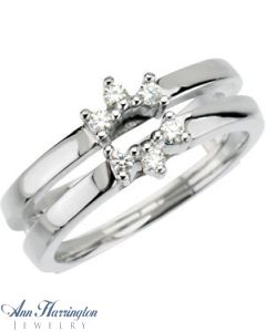 Platinum 1/8 ct tw Diamond Ring Guard, F0177P