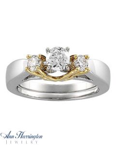 14k 2-Tone 1/3 ct tw Diamond Ring Enhancer, F2321
