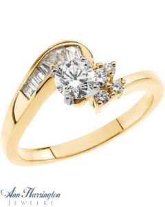 14k Yellow Gold 3/4 ct tw Diamond Engagement Ring