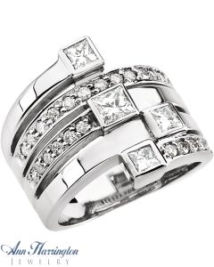 14k White Gold 1 1/3 ct tw Diamond Right Hand Ring