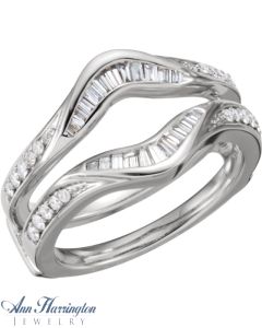 14k White or Yellow Gold 1/2 ct tw Diamond Ring Guard, F4853