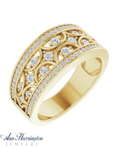 14k Yellow Gold 5/8 ct tw Diamond Anniversary Band
