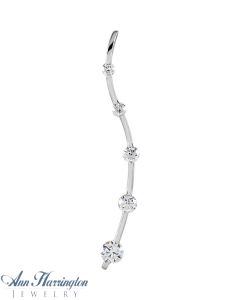 14k White or Yellow Gold 1/2 ct tw Journey Diamond Pendant Necklace