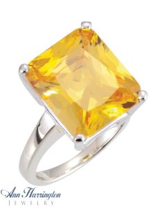 14k Yellow or White Gold 5x3, 6x4, 7x5, 8x6, 9x7, 10x8, 11x9, 12x10 , 14x10, 14x12,  16x12, 18x13 and 20x15 mm Emerald Ring Setting