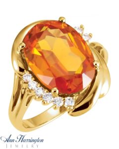 14k Yellow or White Gold 14x10 mm Oval Ring Setting