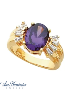 14k Yellow or White Gold 6x4-10x8 mm Oval Ring Setting