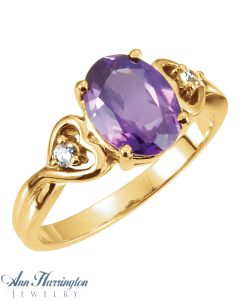 14k Yellow or White Gold 9x7 mm Oval Ring Setting