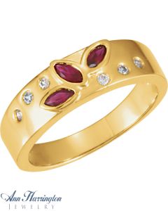 14k Yellow or White Gold 4x2 mm Marquise Ring Setting, G0452