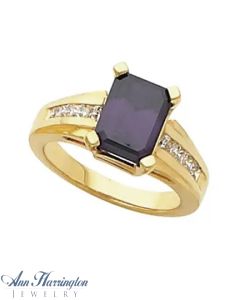 14k Yellow or White Gold Emerald Ring Setting