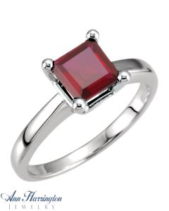 14k White or Yellow Gold 5x5, 6x6 and 7x7 mm Princess or Square Cut Ring Setting