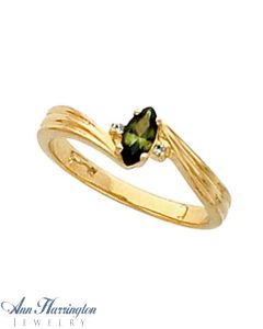 14k Yellow or White Gold 6x3 mm Marquise Ring Setting