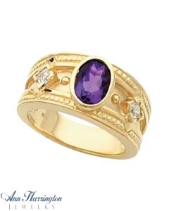 14k Yellow or White Gold 6x4, 7x5, 8x6, 9x7 and 10x8 mm Oval Ring Setting