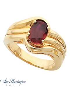 14k Yellow or White Gold 8x6 mm Oval Ring Setting, G0898