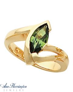 14k Yellow or White Gold 7x3.5, 8x4 and 10x5 mm Marquise Ring Setting
