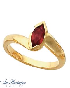 14k Yellow or White Gold 4x2 5x2.5 6x3, 7x3.5, 8x4 mm Marquise Ring Setting, G0964