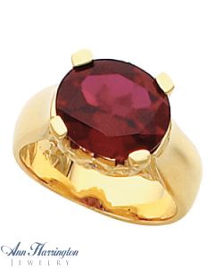 14k Yellow or White Gold Oval Ring Setting, G0979