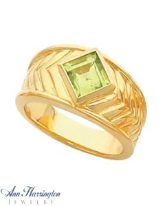14k Yellow or White Gold 4x4, 5x5 and 6x6 mm Princess or Square Cut Bezel Ring Setting
