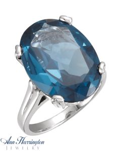 14k White or Yellow Gold 18x13 mm Oval Ring Setting