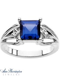 Sterling Silver 7x7 mm Princess Ring Setting