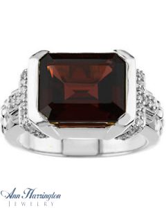 Sterling Silver 12x10 mm Emerald Vintage Syle Bezel Set Ring Setting