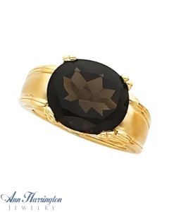 14k Yellow or White Gold 14x10 mm Oval Ring Setting
