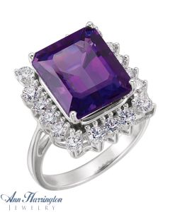 14k White or Yellow Gold 12x10 mm Emerald Ring Setting