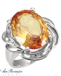 14k White or Yellow Gold 16x12 mm Oval Ring Setting