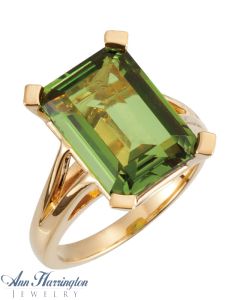 14k Yellow or White Gold 10x8, 11x9, 12x10, 14x10, 15x13, 16x12, 17x14, 18x13, 20x15, 21x16, 22x17, 23x18, 25x20, 26x21 & 29x23 mm Emerald Ring Setting, G349