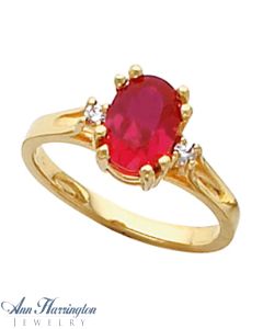 14k Yellow Gold 6x4, 7x5, 8x6, 9x7, 10x8, 12x10, 16x12 and 18x13 mm Oval and Round 3 Stone Ring Setting