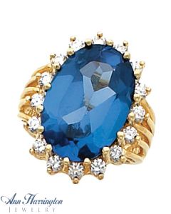 14k Yellow, White, or Rose Gold 12x10-22x13 mm Oval Ring Setting
