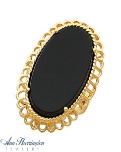 14k Yellow or White Gold 10x8, 11x9, 12x10, 14x10, 16x12, 20x15, 28x16 mm Oval Ring Setting, G441