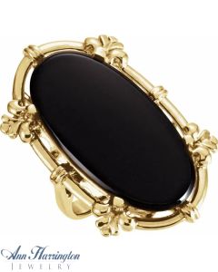 14k Yellow or White Gold 9x7, 11x9, 14x12, 16x12, 18x13 and 28x13 Oval Ring Setting