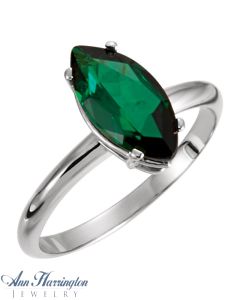 14k Yellow or White Gold Marquise Ring Setting