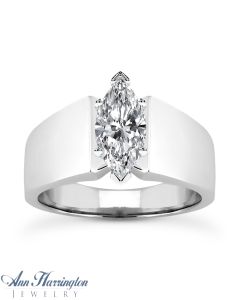 Platinum Cathedral Solitaire Engagement Ring Mounting