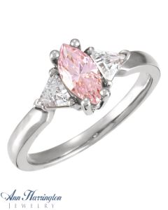 14k White or Yellow Gold 8x4, 10x5, 12x6 and 15x7 mm Marquise Ring Setting