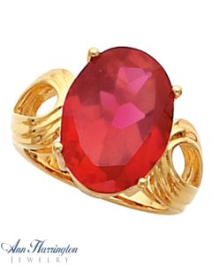 14k Yellow or White Gold 6x4, 7x5, 8x6, 9x7, 10x8, 12x10, 14x10 and 16x12 mm Oval Ring Setting