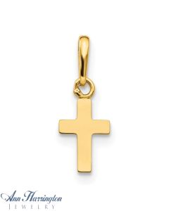 14k Yellow Gold Children's 13x9.5 mm Cross Pendant