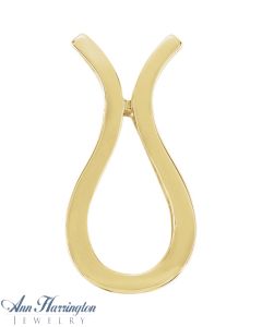 14k Yellow or White Gold Freeform Pendant