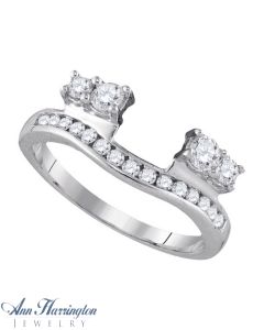 14k White or Yellow Gold 1/2 ct tw Diamond Ring Enhancer, J2800